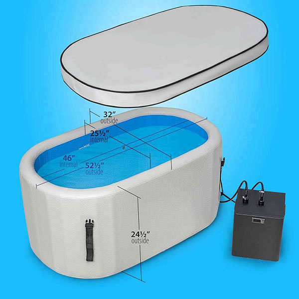 Hellgrauer Rechteck Recovery Ice Pod
