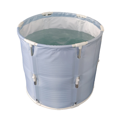 Cubo de baño de hielo plegable de aluminio