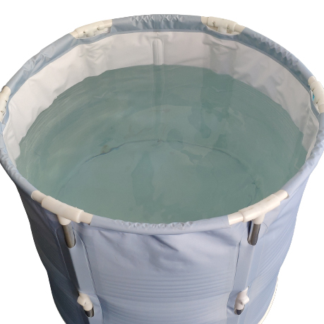 Cubo de baño de hielo plegable de aluminio