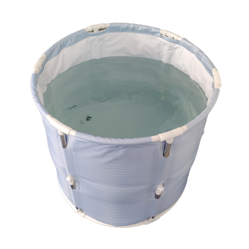 Cubo de baño de hielo plegable de aluminio
