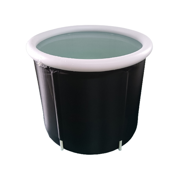 Bañera de agua fría inflable de tubo blanco