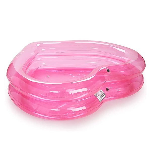 Piscina inflable linda en forma de corazón