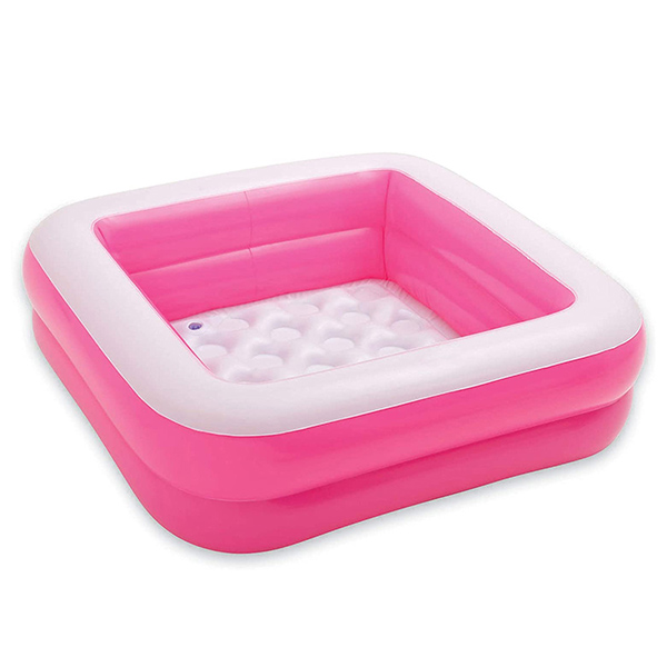 Children’s Air-Filled Square Pool with Bubble Base
