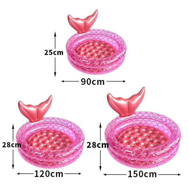 Mermaid Tail Kiddie Pool for Backyard