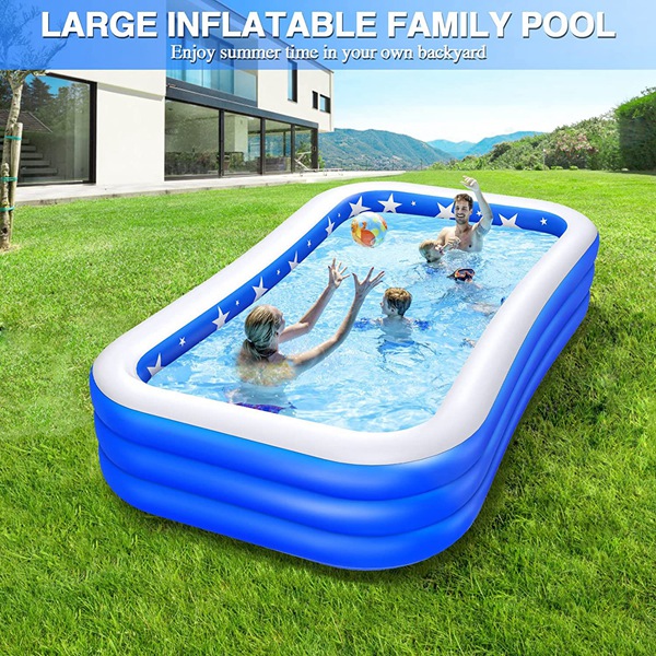 Deluxe rechteckiger aufblasbarer Pool der Familie für Hinterhof