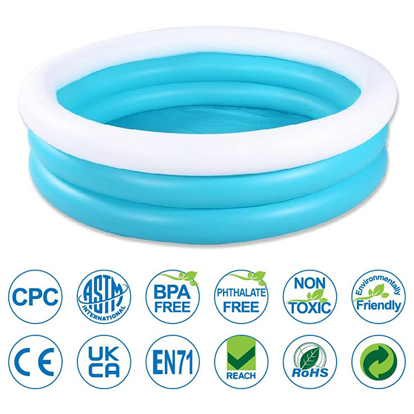 Three Ring Inflatable Pool for Summer