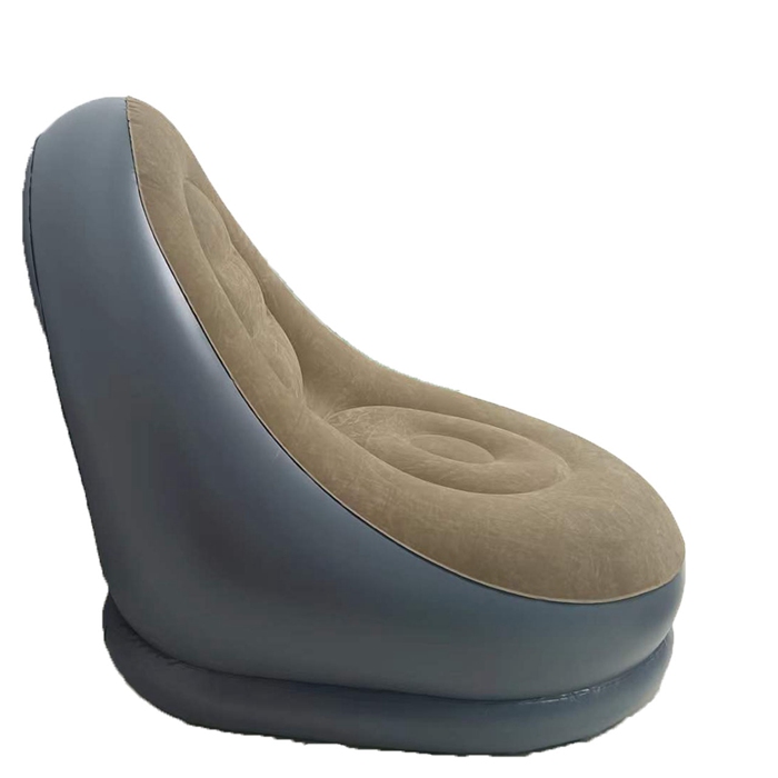 Inflatable Flocked Sofa With Footstool