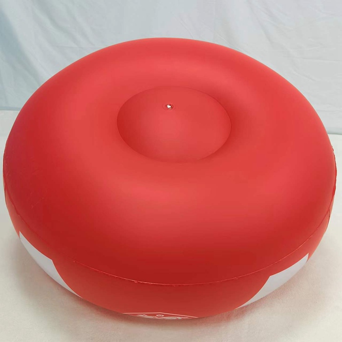 Football Shape Red Inflatable Sofa