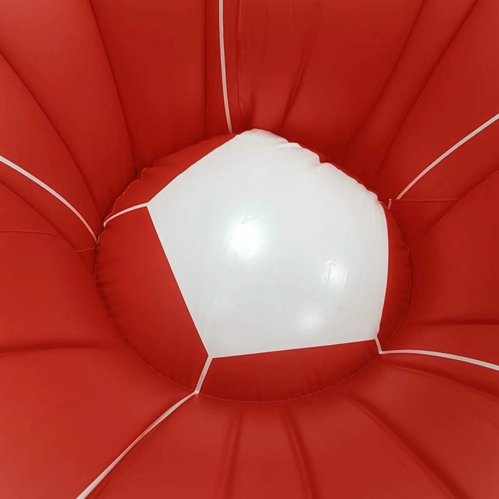 Football Shape Red Inflatable Sofa