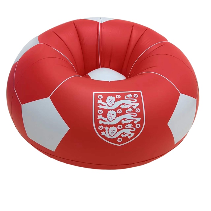 Football Shape Red Inflatable Sofa